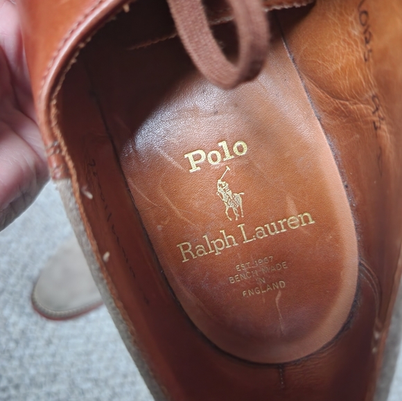 9 1/2 POLO Ralph Lauren vintage saddle shoes bucks nubuck main image 7